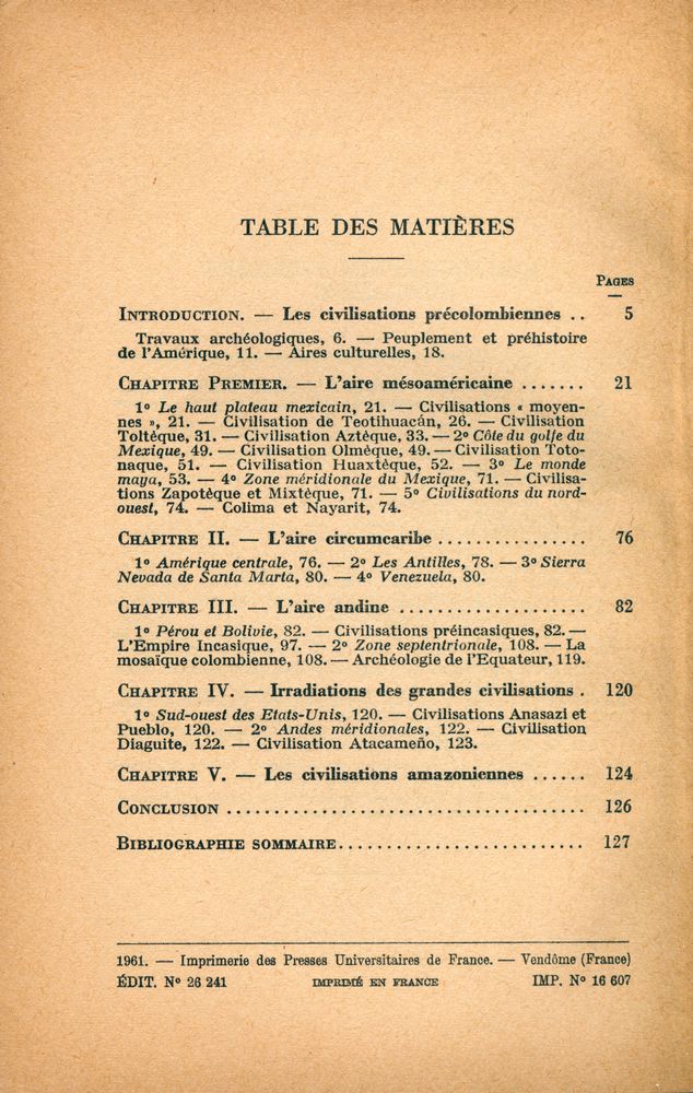 『LES CIVILISATIONS PRÉCOLOMBIENNES』 2