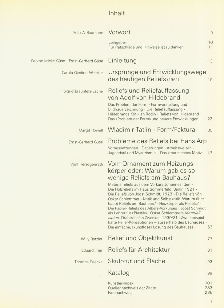 《Reliefs : Formprobleme zwischen Malerei und Skulptur im 20. Jahrhundert》 2