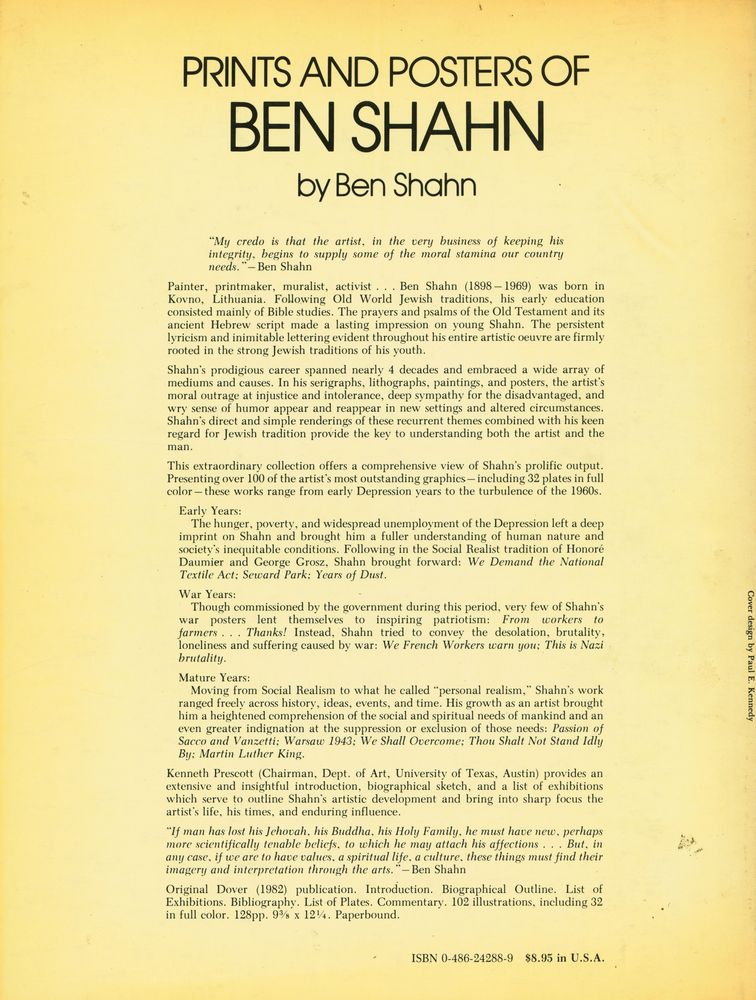 『Prints and posters of Ben Shahn』 3