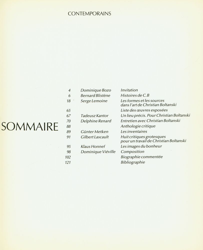 《BOLTANSKI》 2