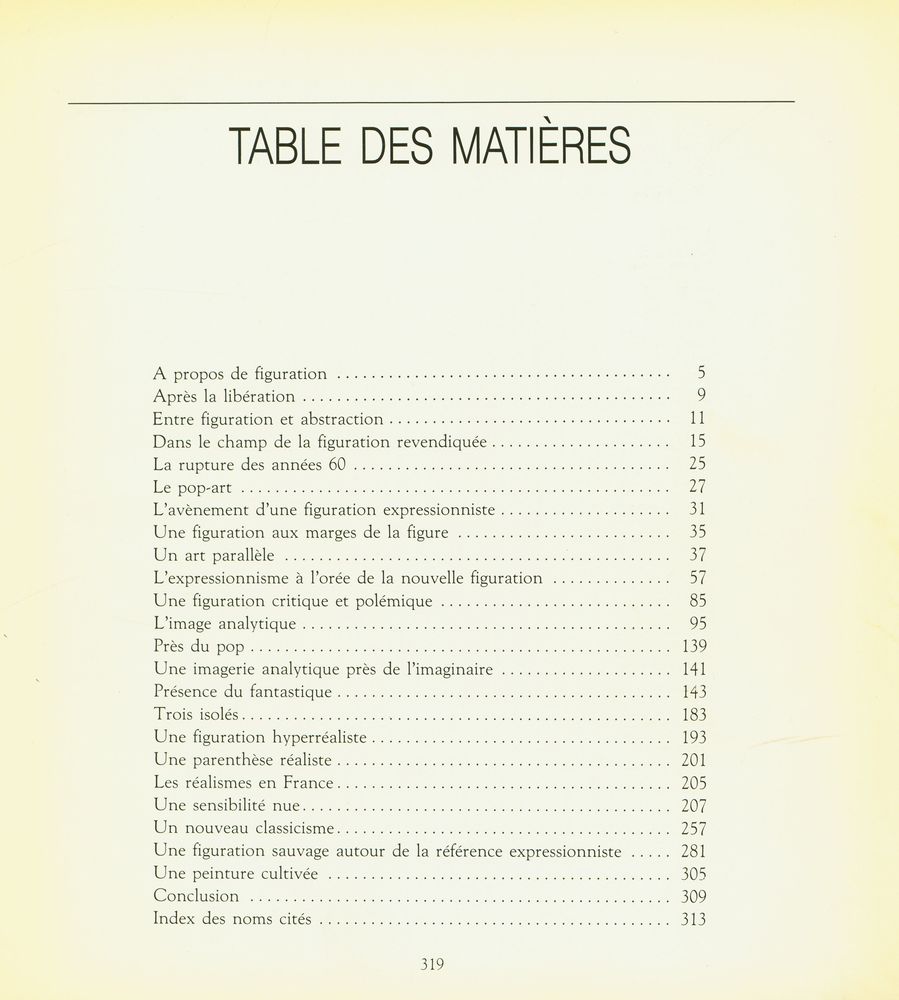 『LES FIGURATIONS : DE 1960 A NOS JOURS』 2