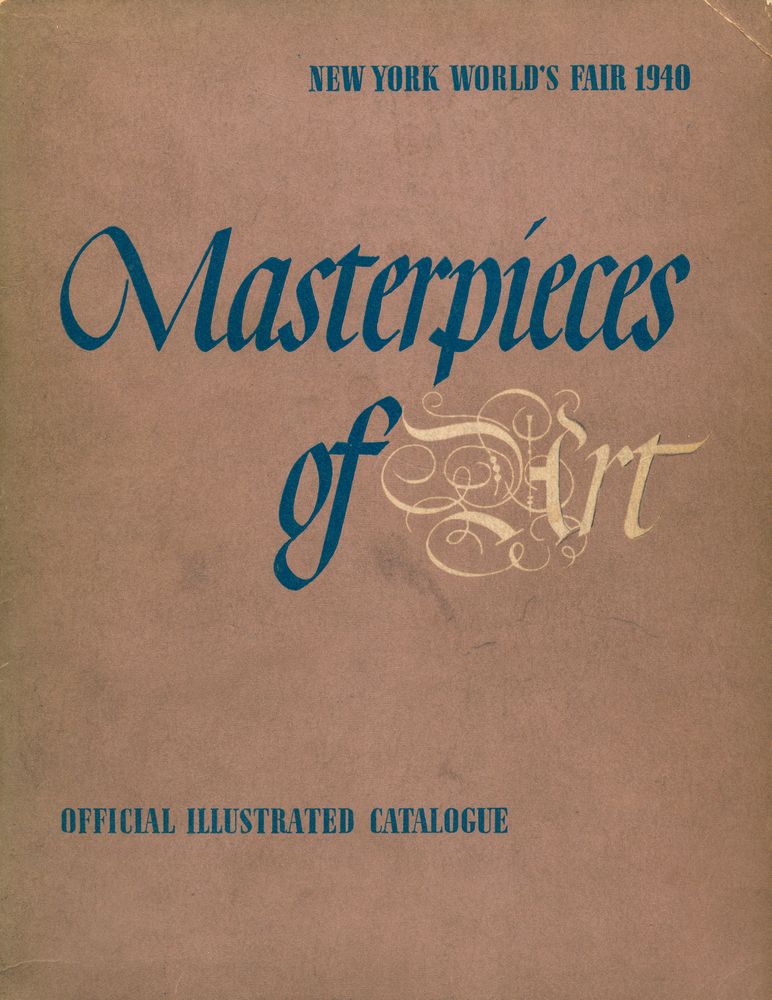 《MASTERPIECES OF ART : NEW YORK WORLD'S FAIR》도록 『CATALOGUE OF EUROPEAN & AMERICAN PAINTINGS 1500 - 1900』 1