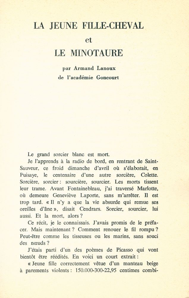 『SI TARD LE SOIR LE SOLEIL BRILLE : PABLO PICASSO』 2