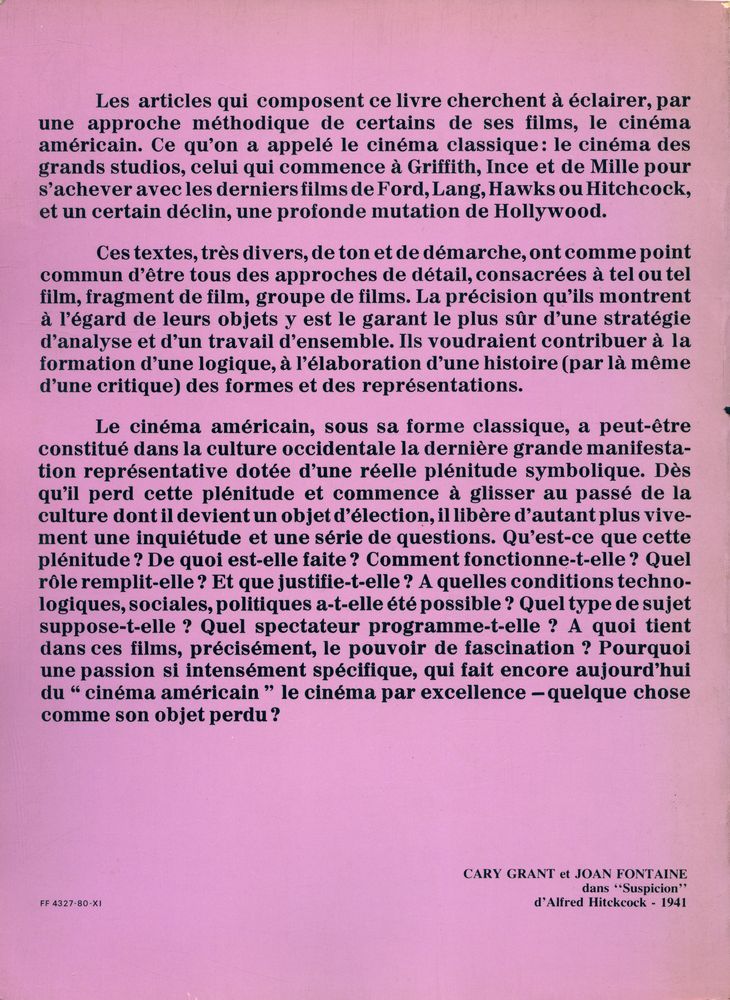 『LE CINEMA AMERICAIN: ANALYSES DE FILMS 2』 3