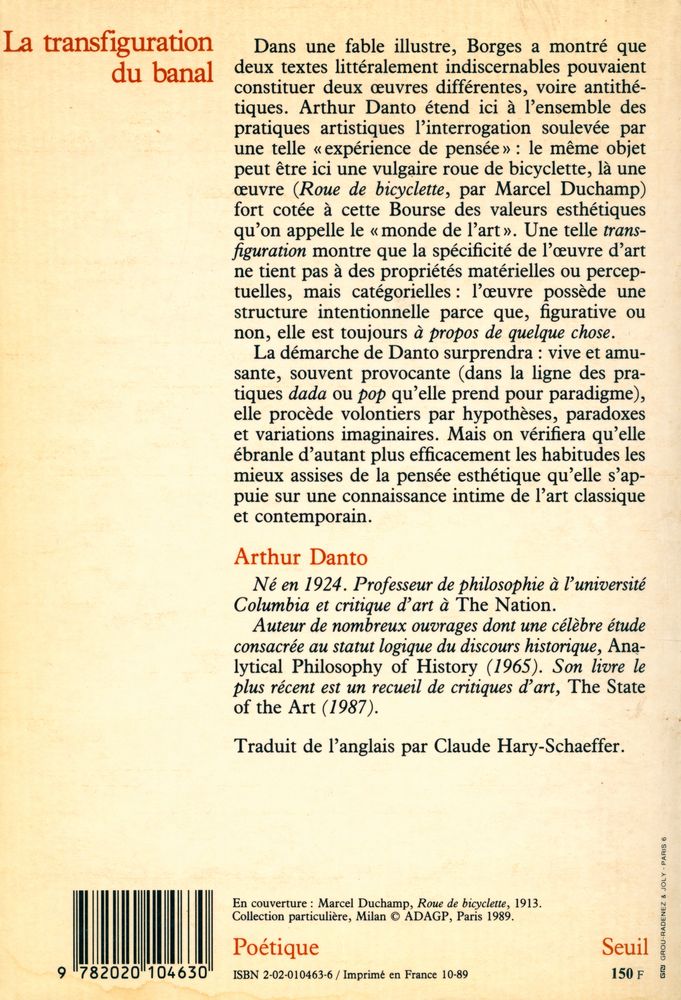『La transfiguration du banal : Une Philosophie de l'art』 3