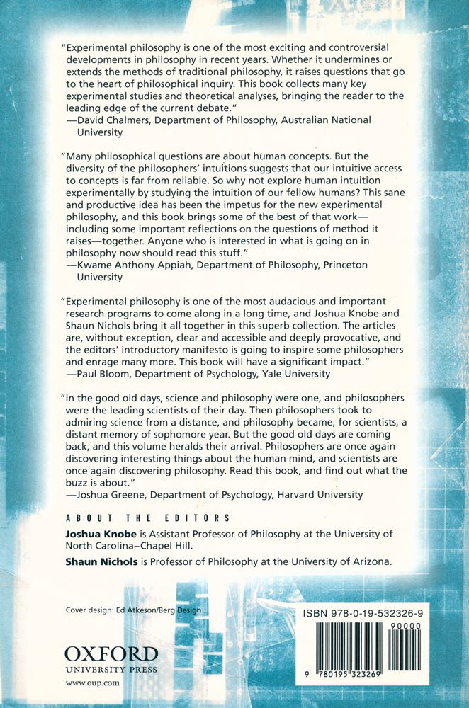 『Experimental Philosophy』 4