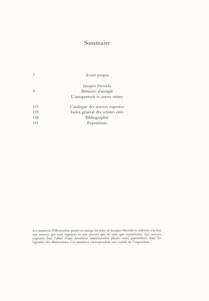 『Mémoires d'aveugle : L'autoportrait et autres ruines』 2