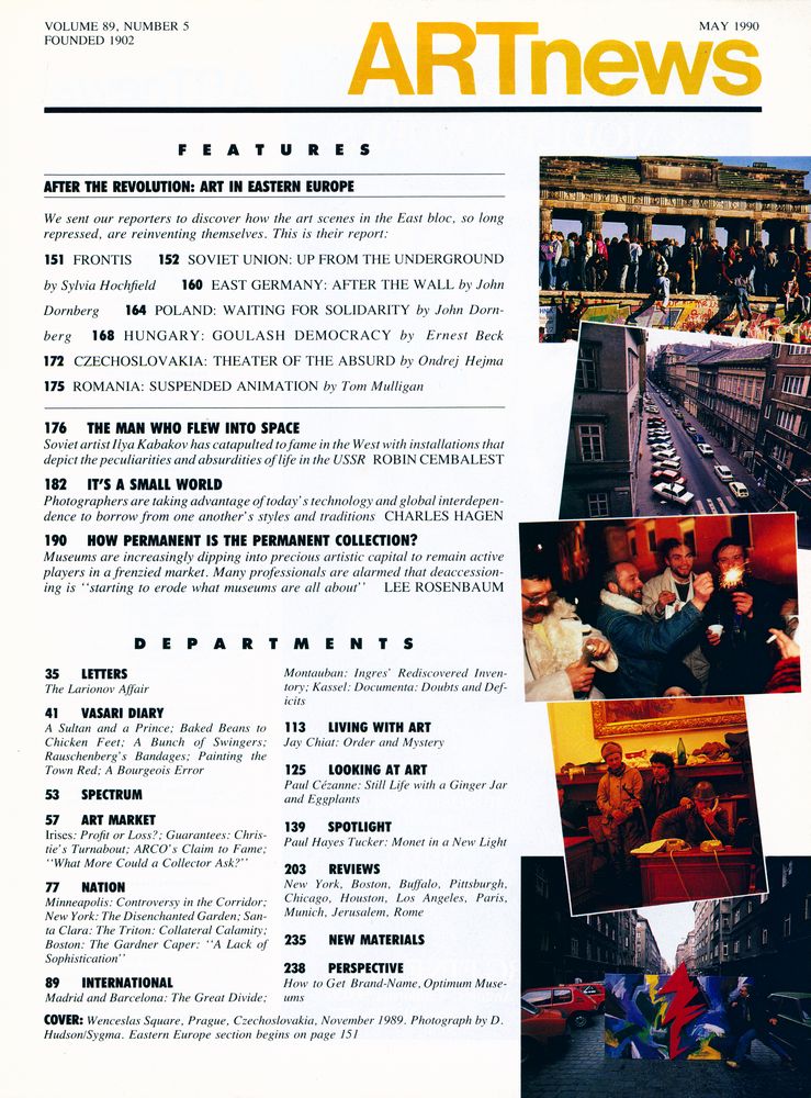 『ARTnews』 volume 89  number 5 MAY 1990 2