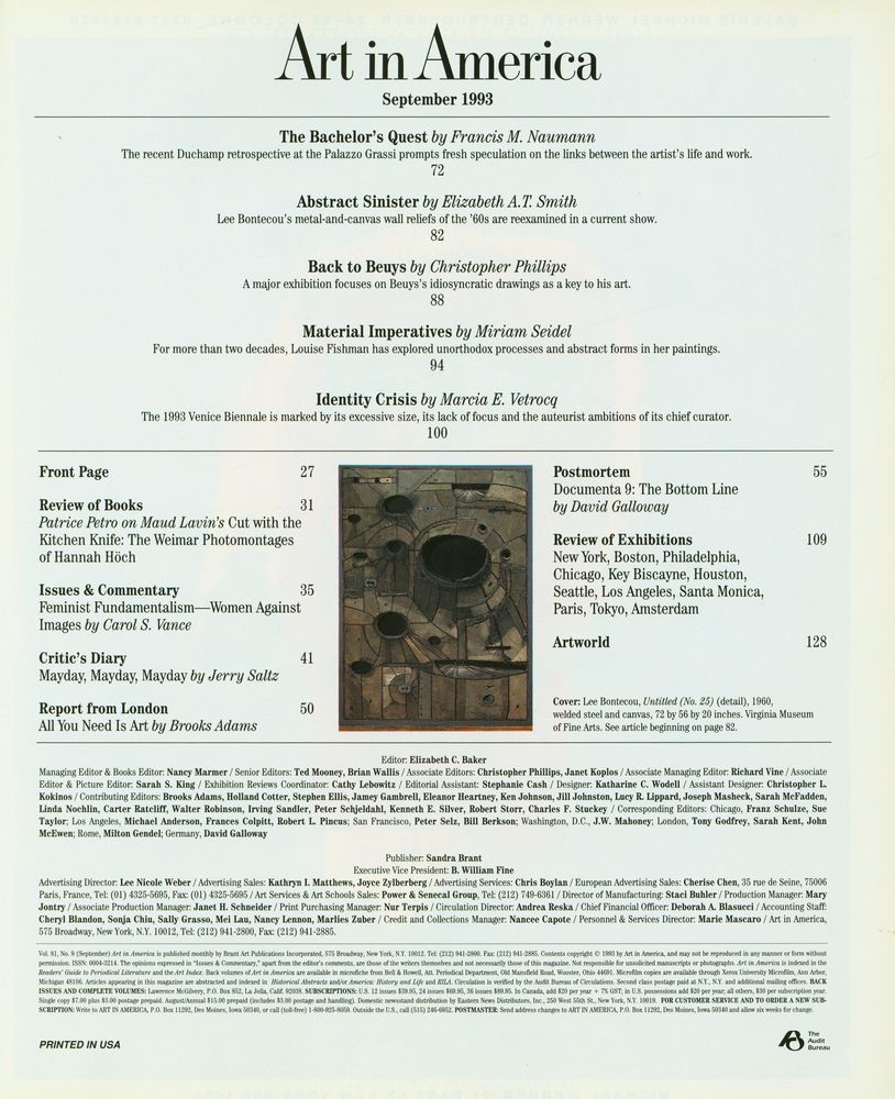 『Art in America』 Vol. 81 No. 9 September 1993 2