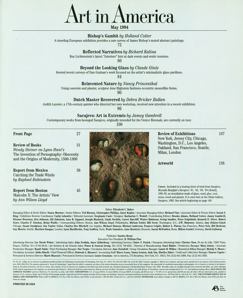 『Art in America』 Vol. 82 No. 5 May 1994 2