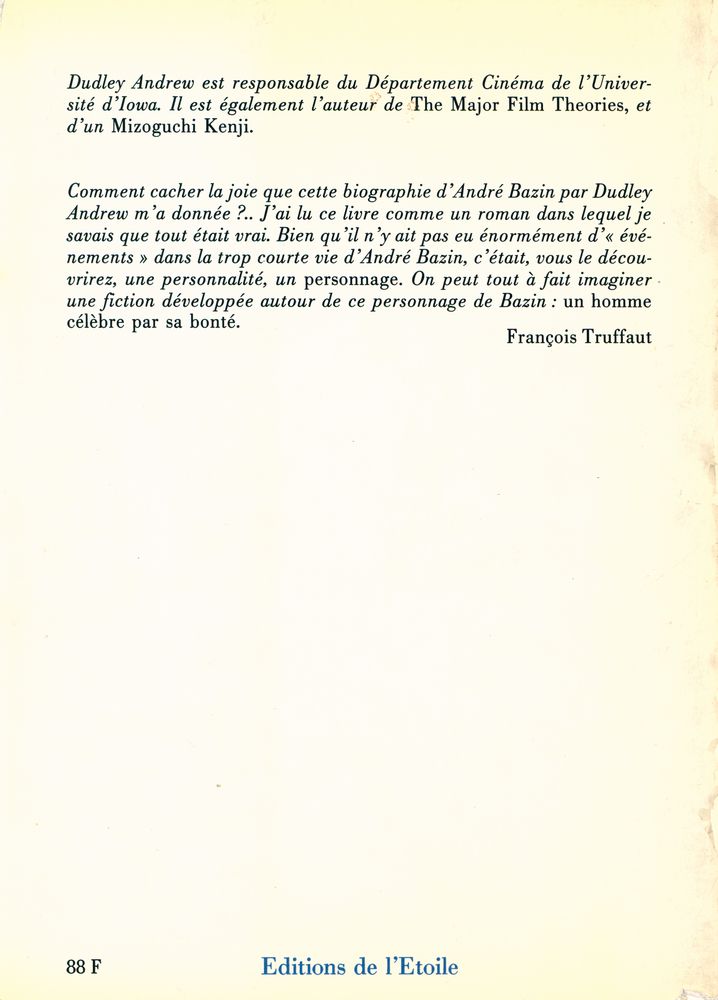 『ANDRE BAZIN』 3