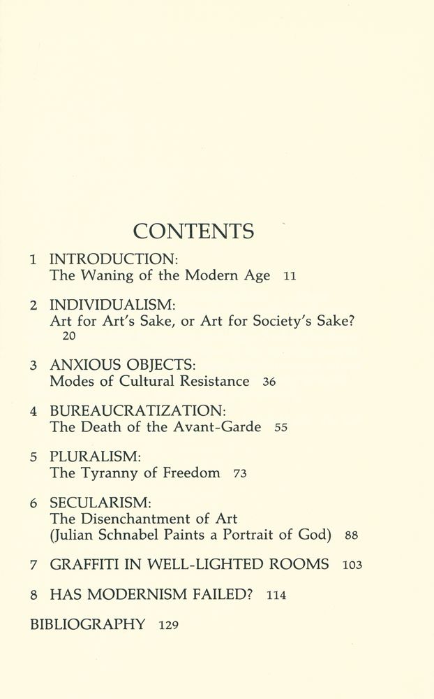 『HAS MODERNISM FAILED?』 2