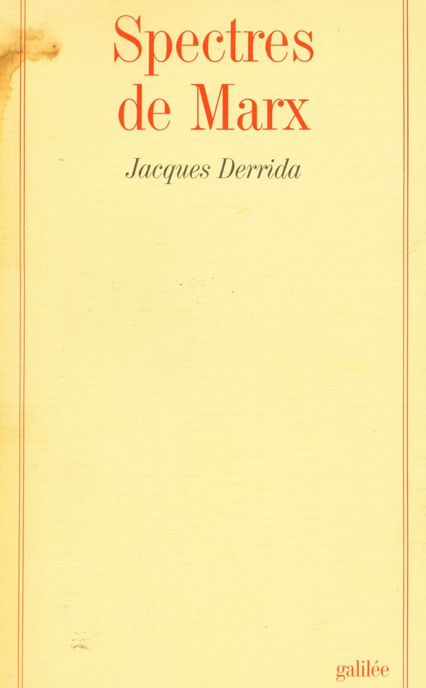 『Spectres de Marx』 1
