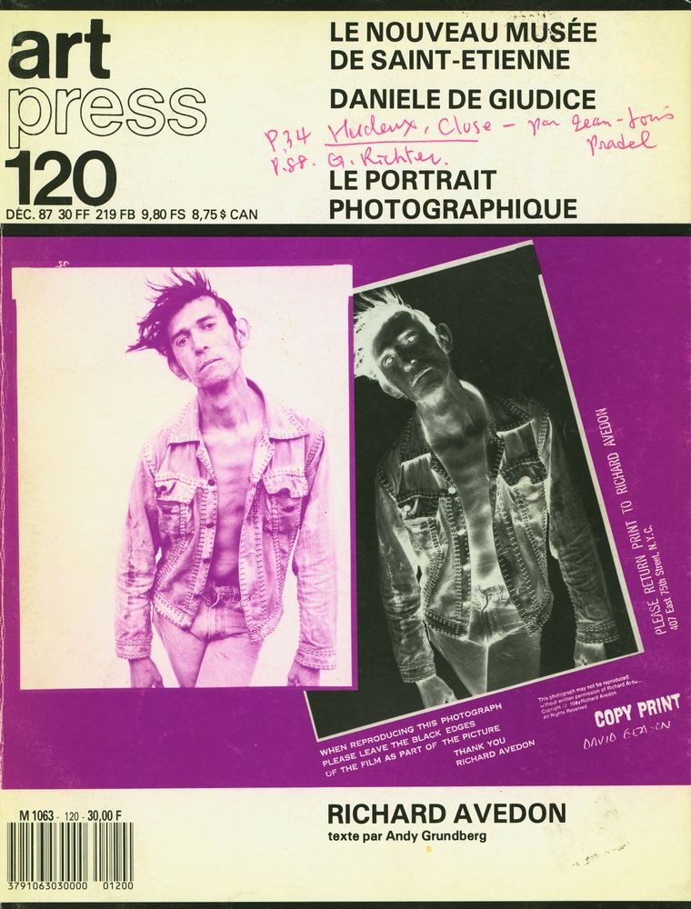 『art press』 120  décembre 1987 1