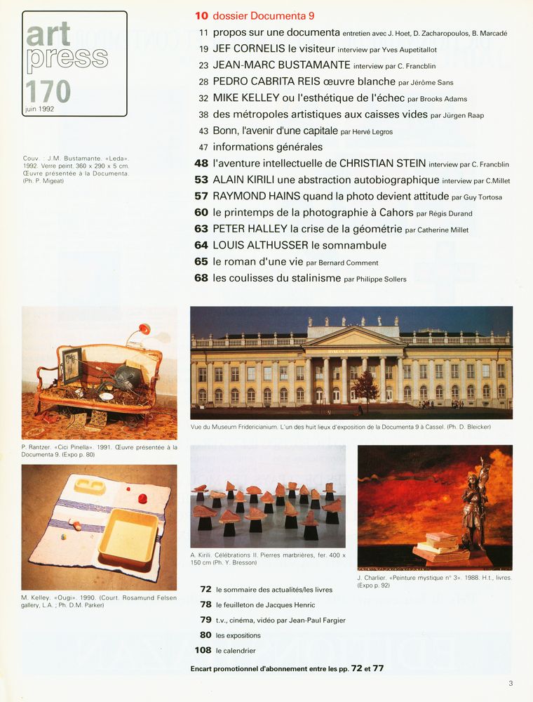 『art press』 170 JUIN 1992 2