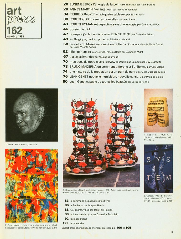 『art press』 162 OCTOBRE 1991 2