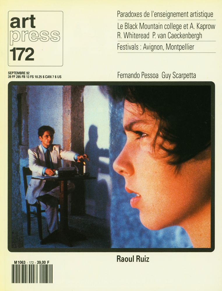『art press』 172 SEPTEMBRE 1992 1