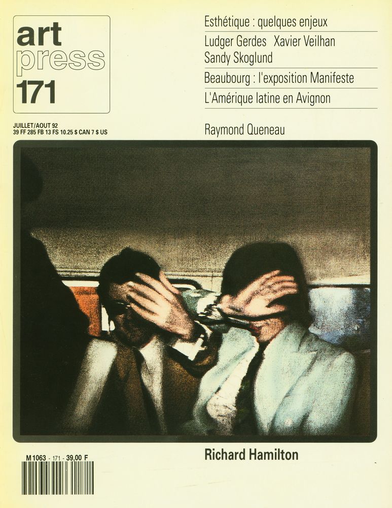 『art press』 171 JUILLET/AOUT 1992 1