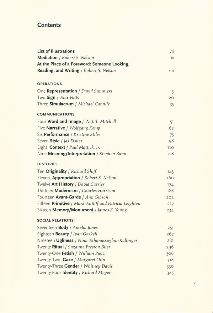 『Critical terms for art history』 2