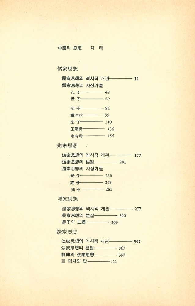 『열음사상총서 7 - 중국의 사상』 2