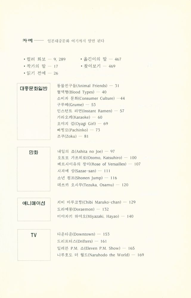 『일본대중문화 여기까지 알면 된다』 2