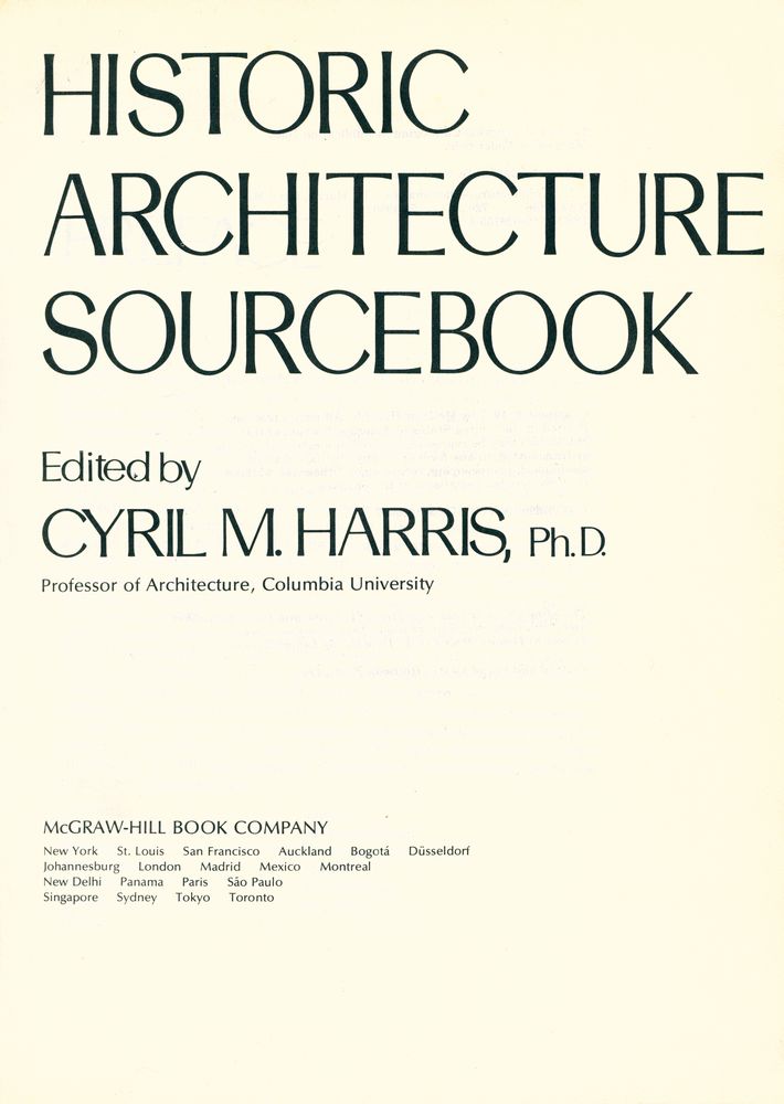 『Historic architecture sourcebook』 1