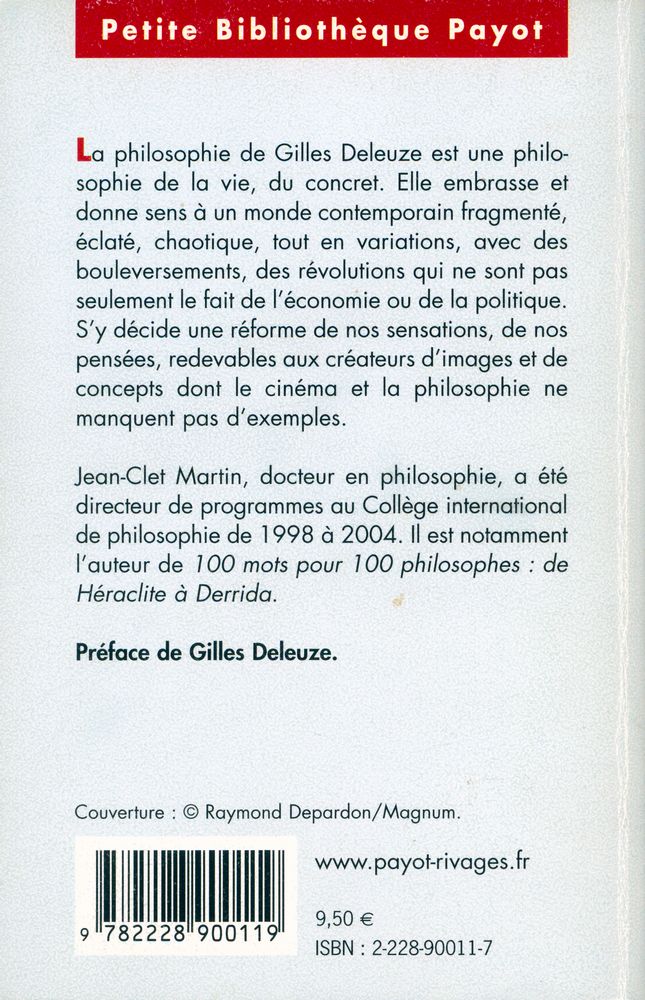 『La philosophie de Gilles Deleuze』 4