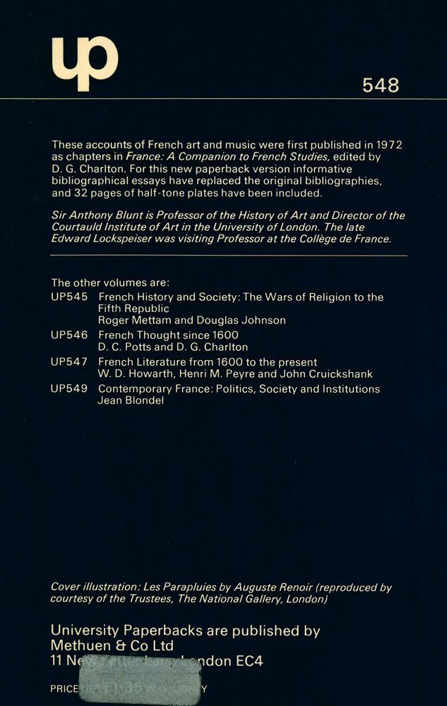 『French Art and Music since 1500』 4