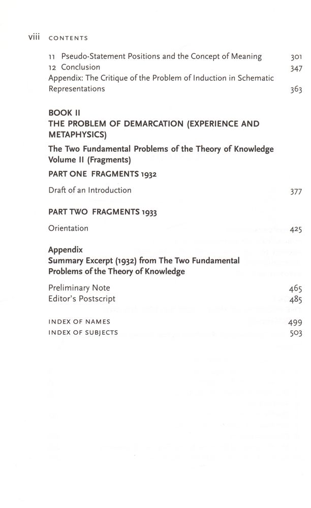 『The Two Fundamental Problems of the Theory of Knowledge』 3