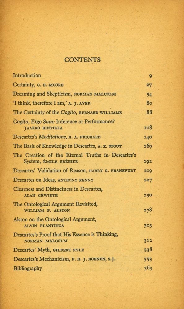 『Modern studies in philosophy A collection of critical essays : Decartes』 2
