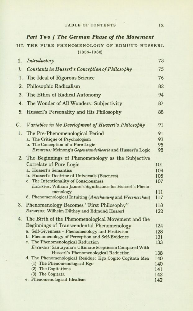 『The Phenomenological Movement : A HISTORICAL INTRODUCTION』 4