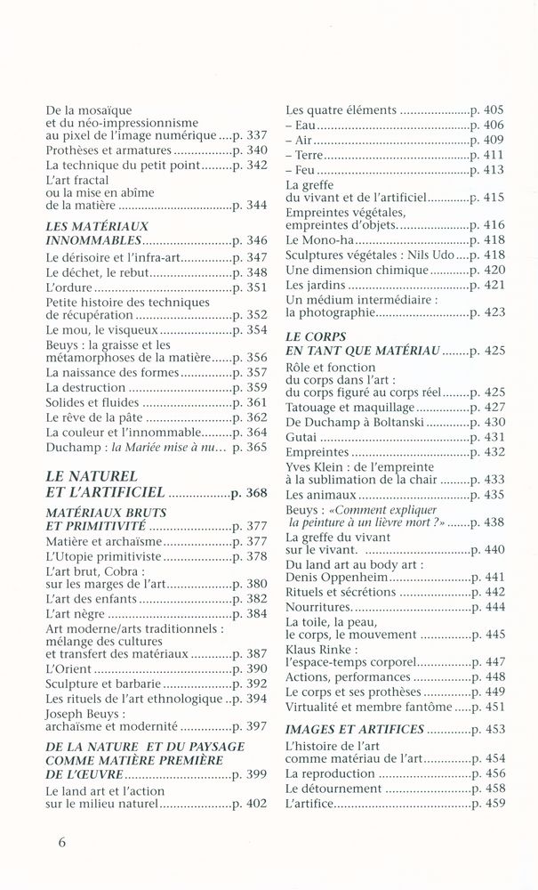 『histoire MATÉRIELLE et IMMATÉRIELLE de l'art moderne』 5