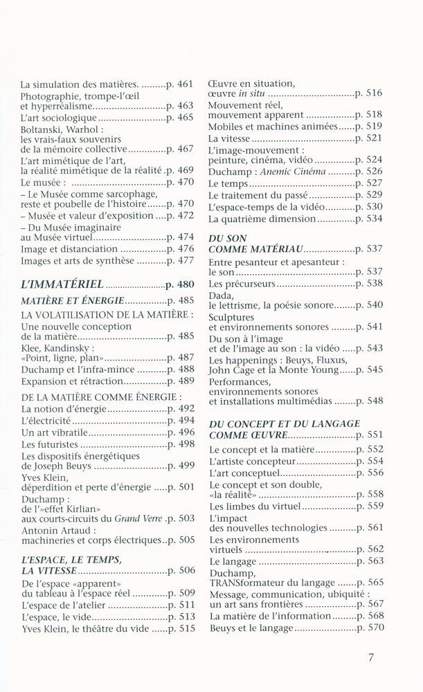 『histoire MATÉRIELLE et IMMATÉRIELLE de l'art moderne』 6