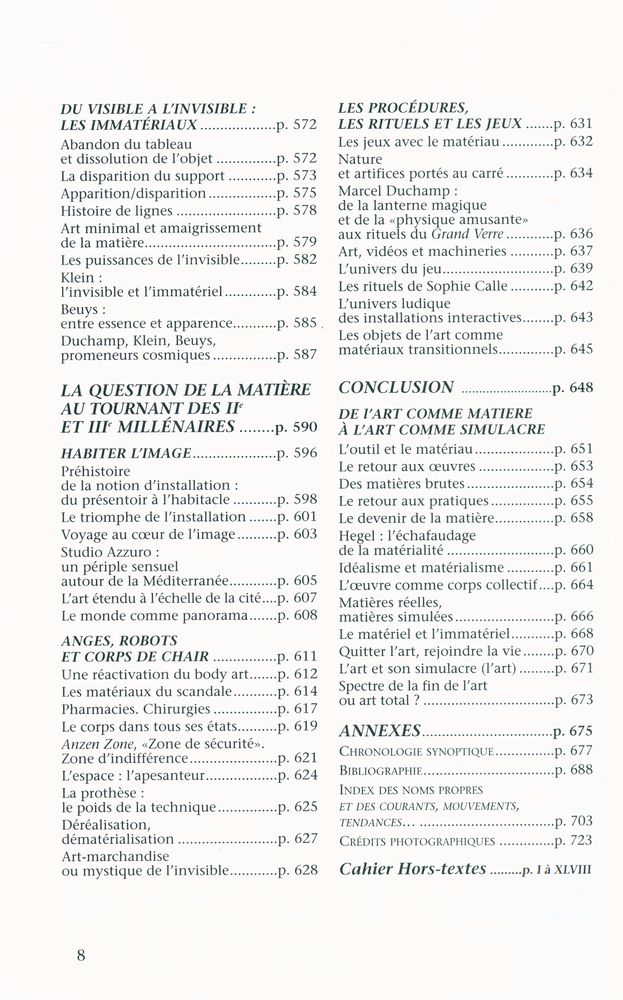 『histoire MATÉRIELLE et IMMATÉRIELLE de l'art moderne』 7