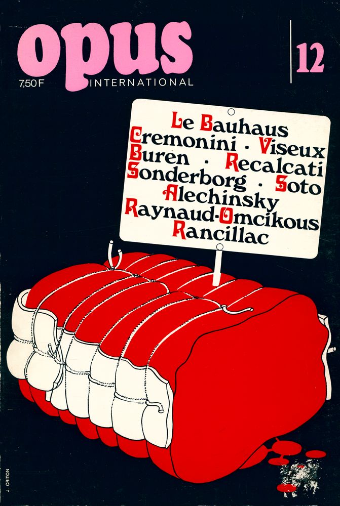 『opus INTERNATIONAL』 12 1969 1