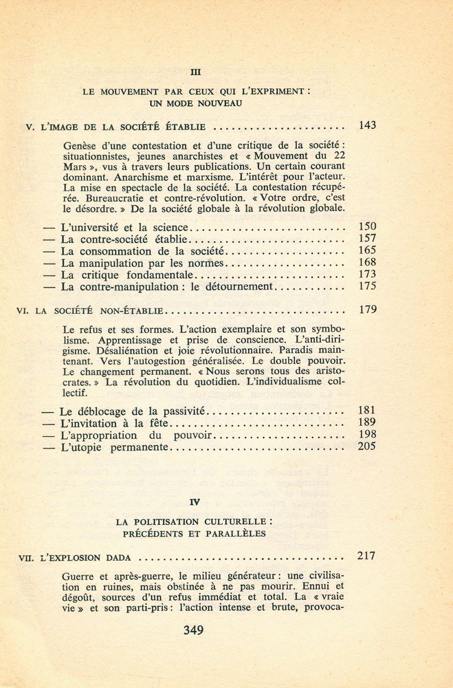 『L'IMAGE - ACTION DE LA SOCIÉTÉ : OU LA POLITISATION CULTURELLE : COLLECTIONS ESPRIT 