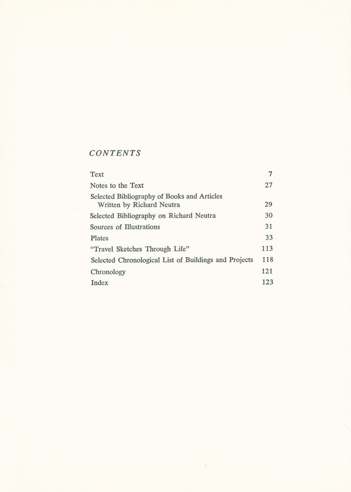 『MASTERS OF WORLD ARCHITECTURE - richard neutra』 2