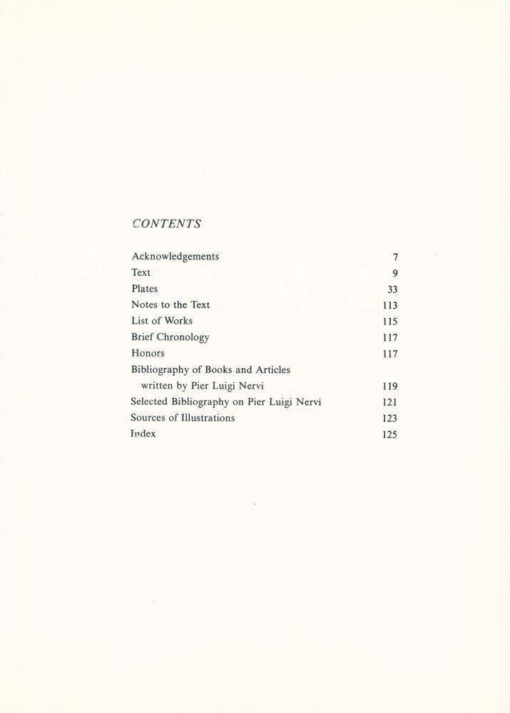 『MASTERS OF WORLD ARCHITECTURE - pier luigi nervi』 2