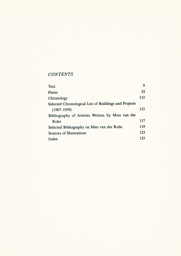 『MASTERS OF WORLD ARCHITECTURE - ludwig mies van der rohe』 2