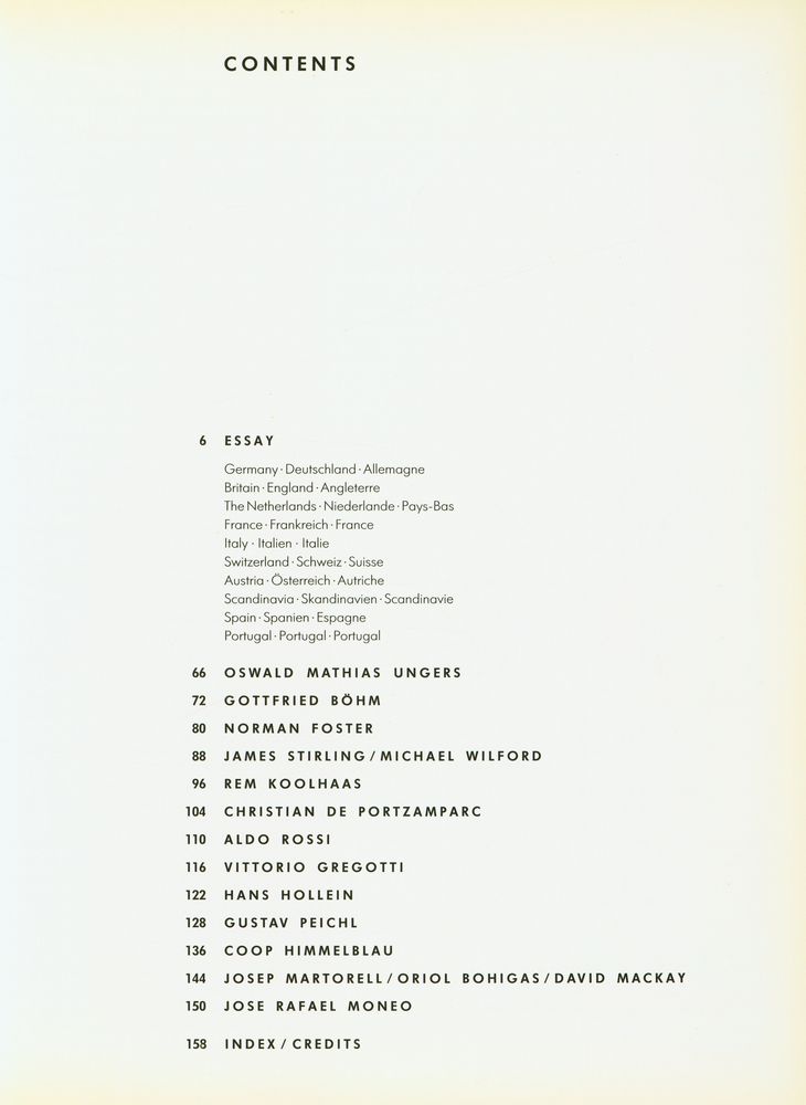 『Contemporary European Architects Volume 1』 2