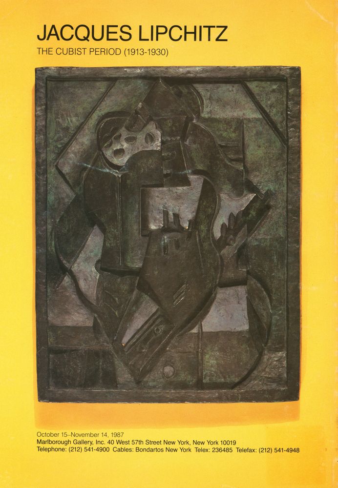 《JACQUES LIPCHITZ : THE CUBIST PERIOD 1913 - 1930》 3