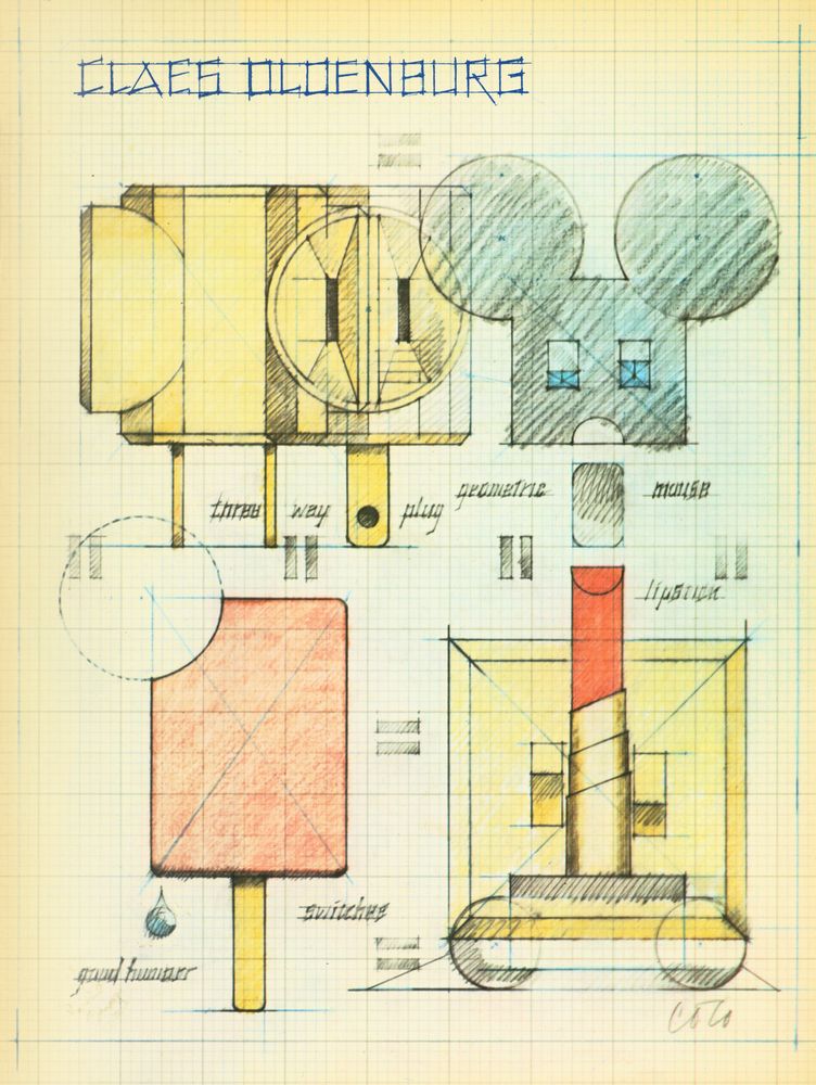 《Claes Oldenburg : teckningar, akvareller och grafik》 1