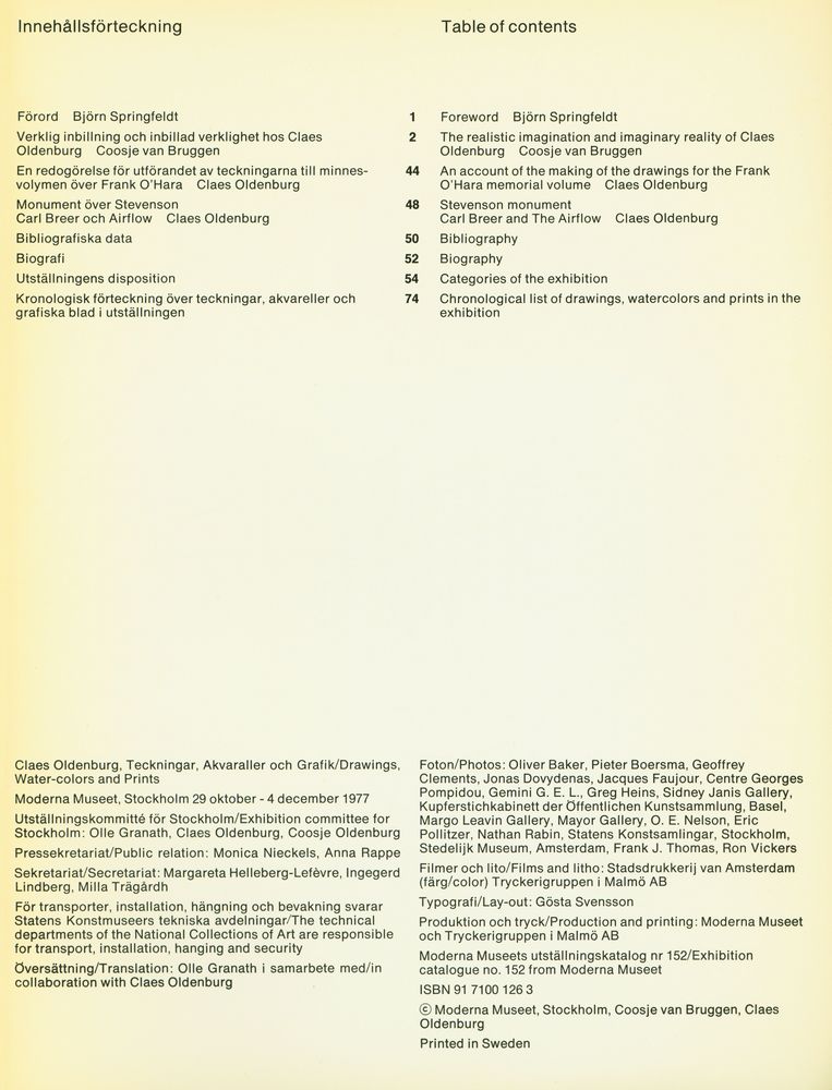 《Claes Oldenburg : teckningar, akvareller och grafik》 2