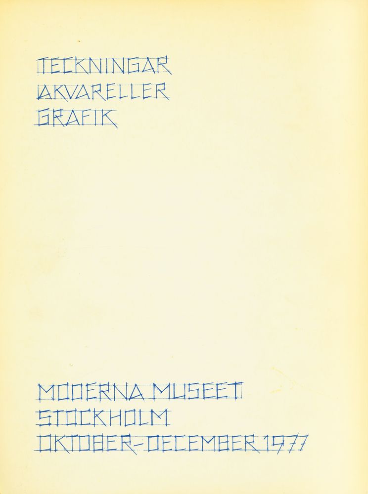 《Claes Oldenburg : teckningar, akvareller och grafik》 3