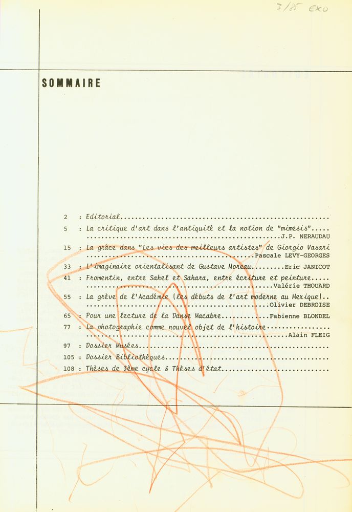 『L'ECRIT - VOIR』 Nº 2 JANVIER 1983 2