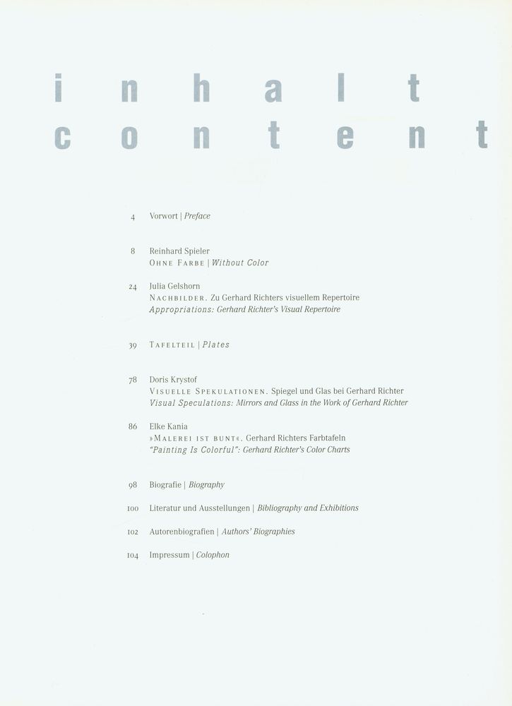 『gerhard richter: ohne farbe, without color』 2