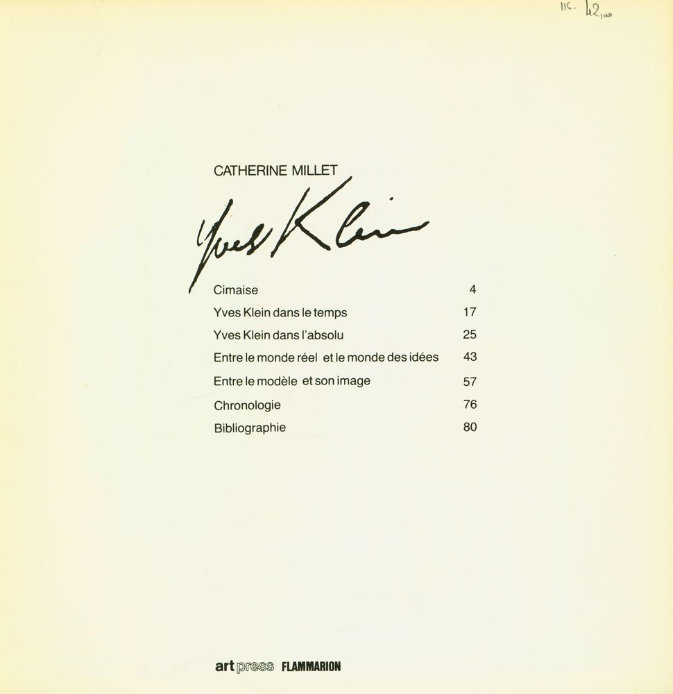 『Yves Klein』 2