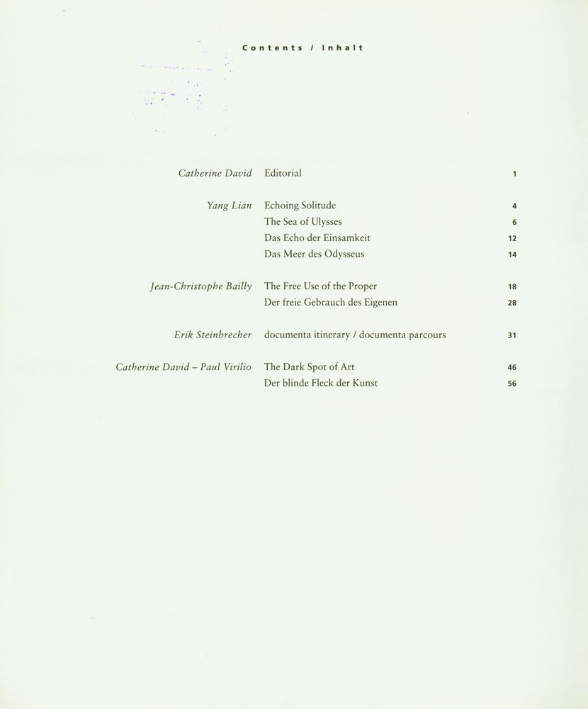 『Documenta Documents 1』 2