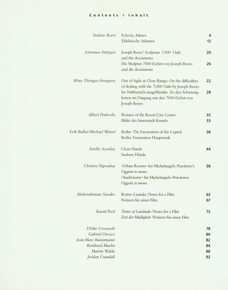 『Documenta Documents 3』 2
