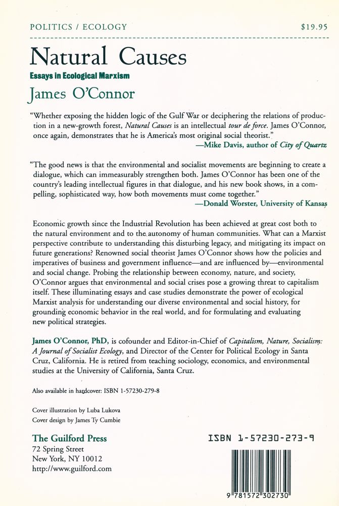 『Natural Causes : Essays in Ecological Marxism』 4
